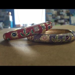 Set of 2 Enamel Bangles