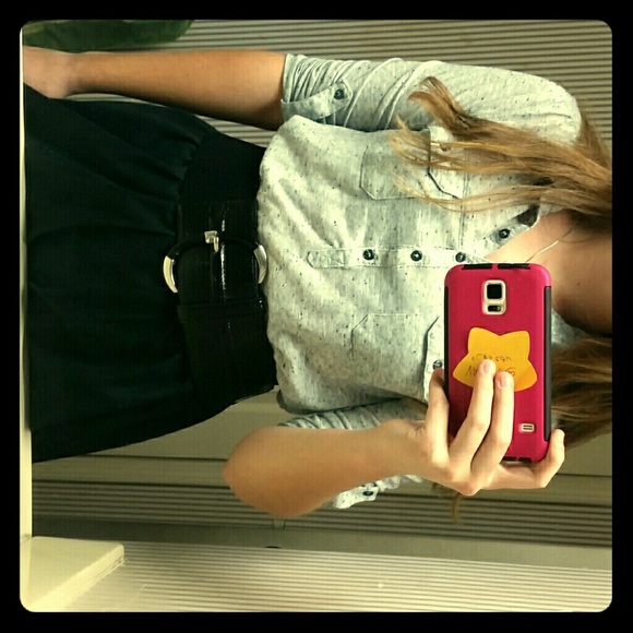 Black thick belt