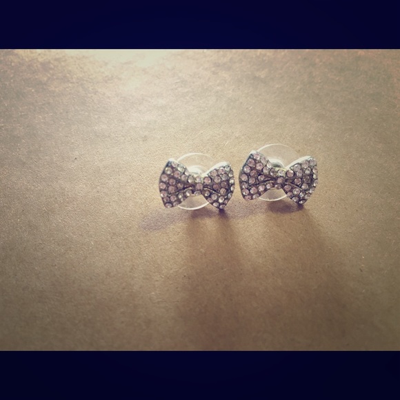 Pavé Bow Earrings