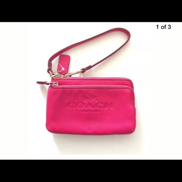Coach Ruby Pink Wristlet