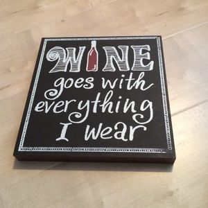 Chalkboard looking sign