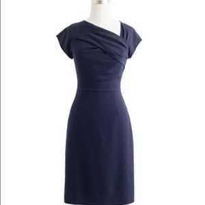 J.Crew Origami Dress in Wool Crepe