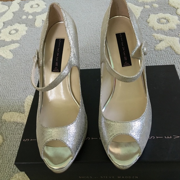 Steven by Steve Madden Shoes - Steven by Steve Madden Brytni Heel Silver 10