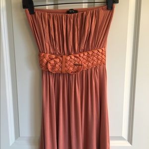 Sky Belted Tube Dress. Size S.