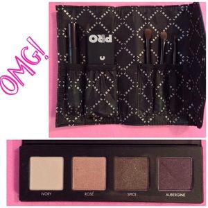 Lorac To Go Pro Palette, Brushes, Mascara, & Case