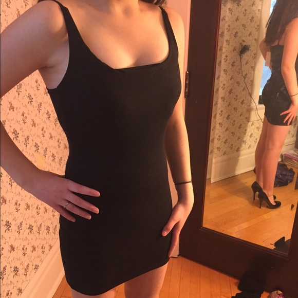 NWT black tank dress