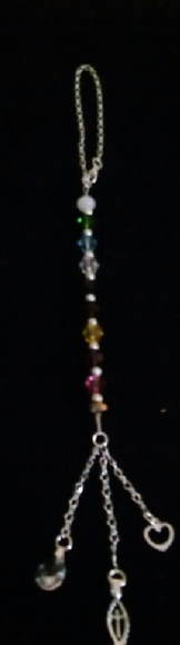 Swarvoski beaded car charm