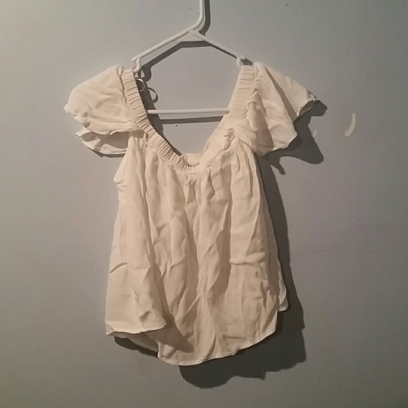 Forever 21 White Sheer Top