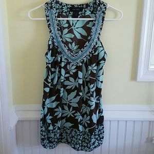 Karen Kane Sleeveless Silk Top