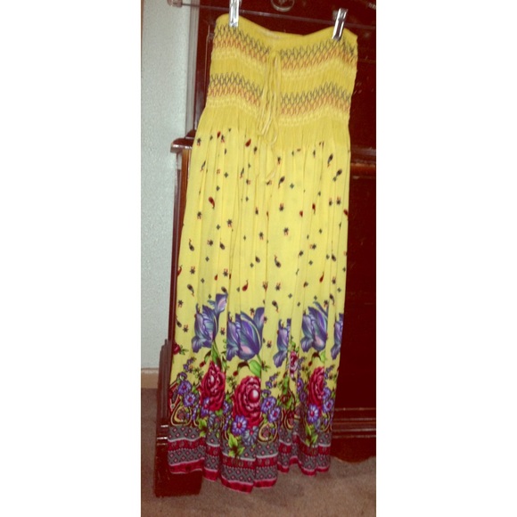 Tribal maxi skirt