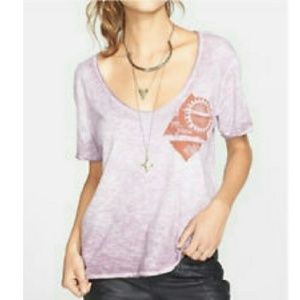 Free People Tribute T in Rose Leaf Combo NWOT