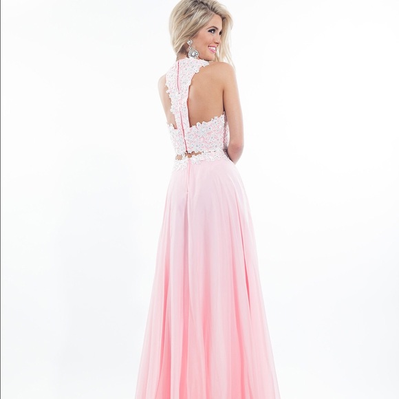 Size 8ish | 2 piece pink prom dress - Picture 2 of 4