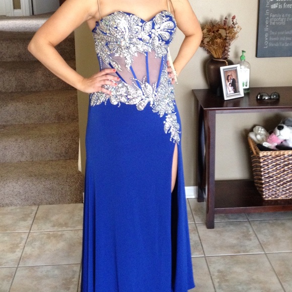 Beautiful royal blue gown