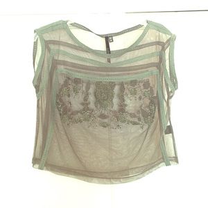 Bellatrix Beaded Crop Top