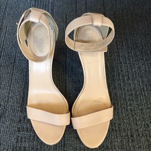 J crew nude heeled sandals