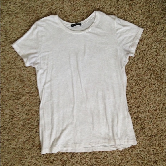 Plain white t-shirt