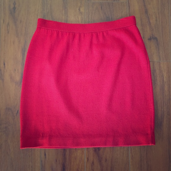 St. John Knit Skirt (Red)