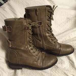 Tan Combat Boots