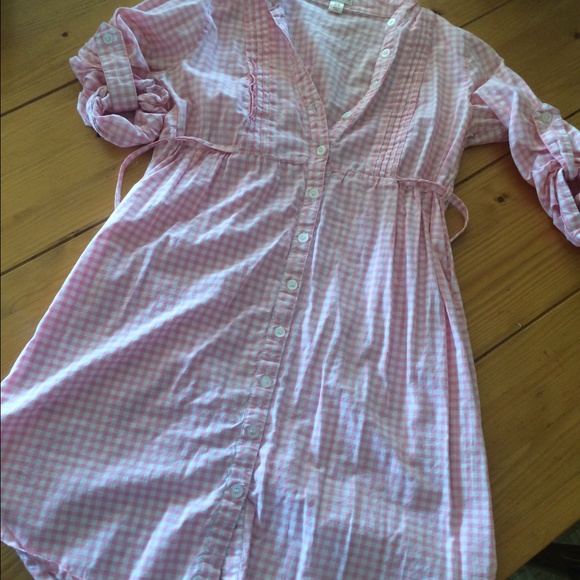 Pink checkered dress