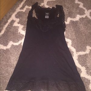 Black lace tank top