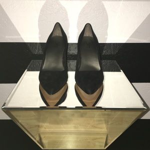 Ann Taylor LOFT black suede pump