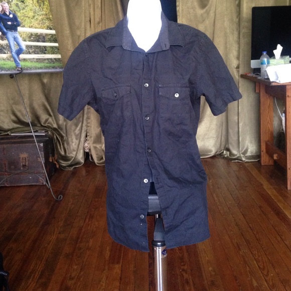 Calvin Klein black button down