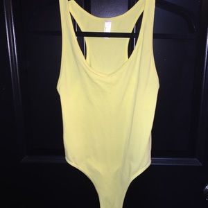 American Apparel Tank thong bodysuit