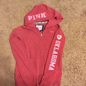 Pink Victoria's Secret OU hoodie