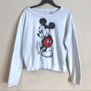 🐭Mickey Mouse white pullover crewneck sweater🐭