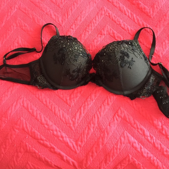 Black embellished Victoria secret bra