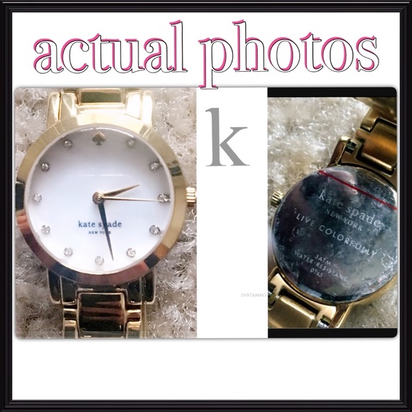 kate spade•gramercy gold-tone watch (1YRU0002)