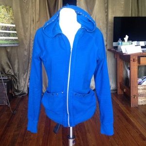 Electric blue sweatshirt