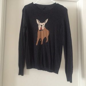 Like New j Crew dog sweater