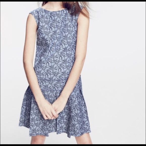 J. Crew Dresses & Skirts - J. Crew Palm Print Drop Waist Dress