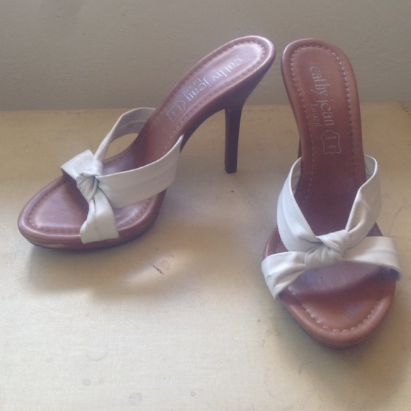 White high heels