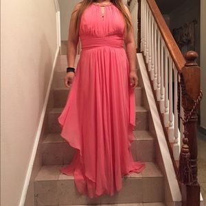 Prom dress size 14 Nordstrom Patrick star peach