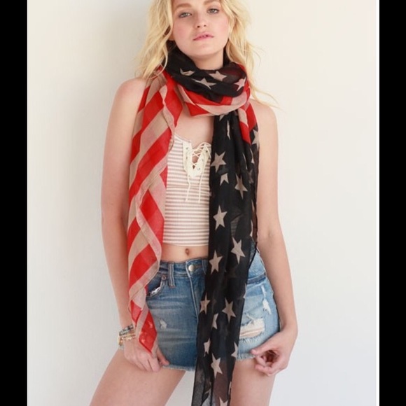 Classic American Flag Scarf