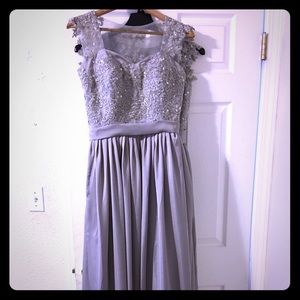 Beautiful Elegant Silver Dress