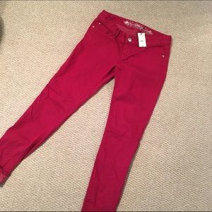 Express red denim size 2