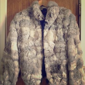 Real Rabbit Fur Coat *NEVER BEEN WORN*