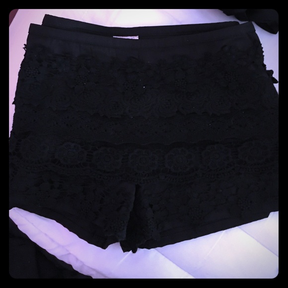 Adorable Lace-Paneled Shorts