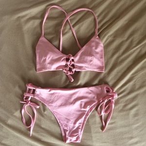 Light pink bikini set!!! NEVER BEFORE WORN