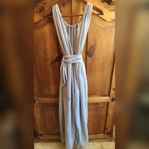 Grey chiffon dress