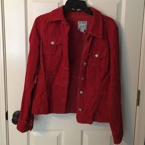 💖 Red Old Navy Corduroy Jacket