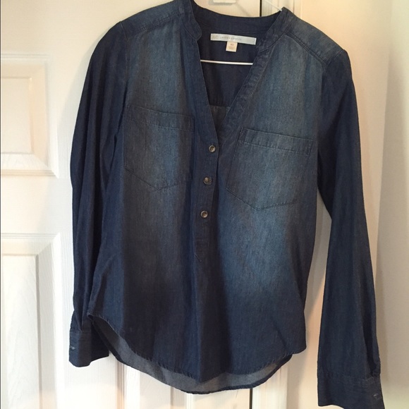 LC-Lauren Conrad Dark Chambray Tunic