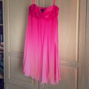 Pink ombré cocktail dress