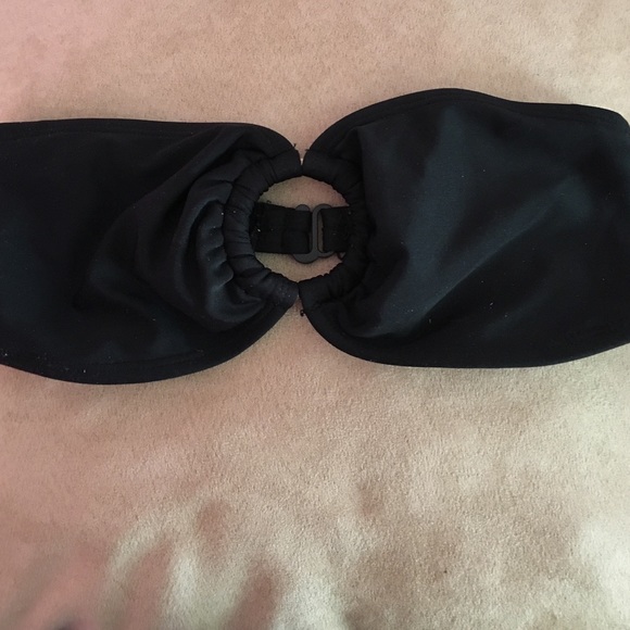 Black bandeau bikini top