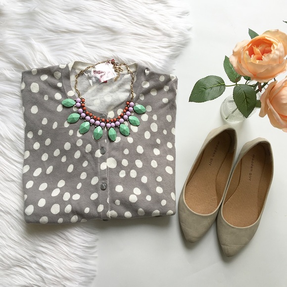 Merona Sweaters - Gray polka dot cardigan