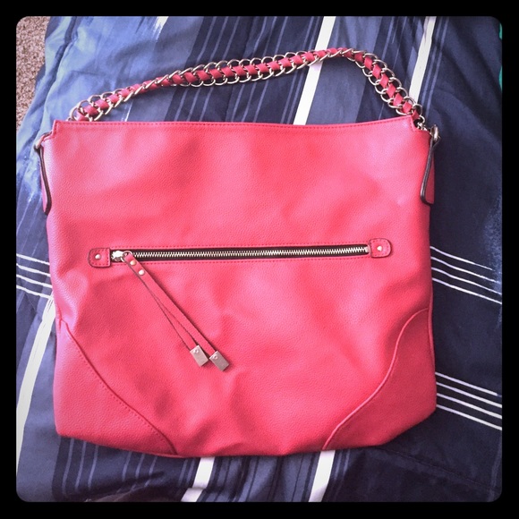 Pink tote purse :) Hobo:Faux leather