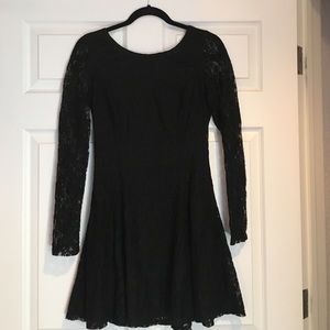 Black lace dress
